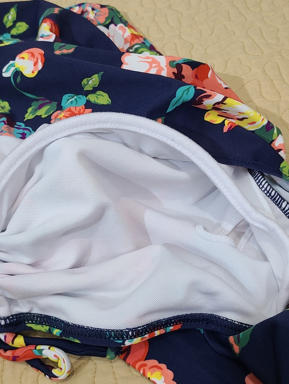 BIKMAN Floral halter top 1 piece bikini swimsuit size 5XL - Picture 7 of 8